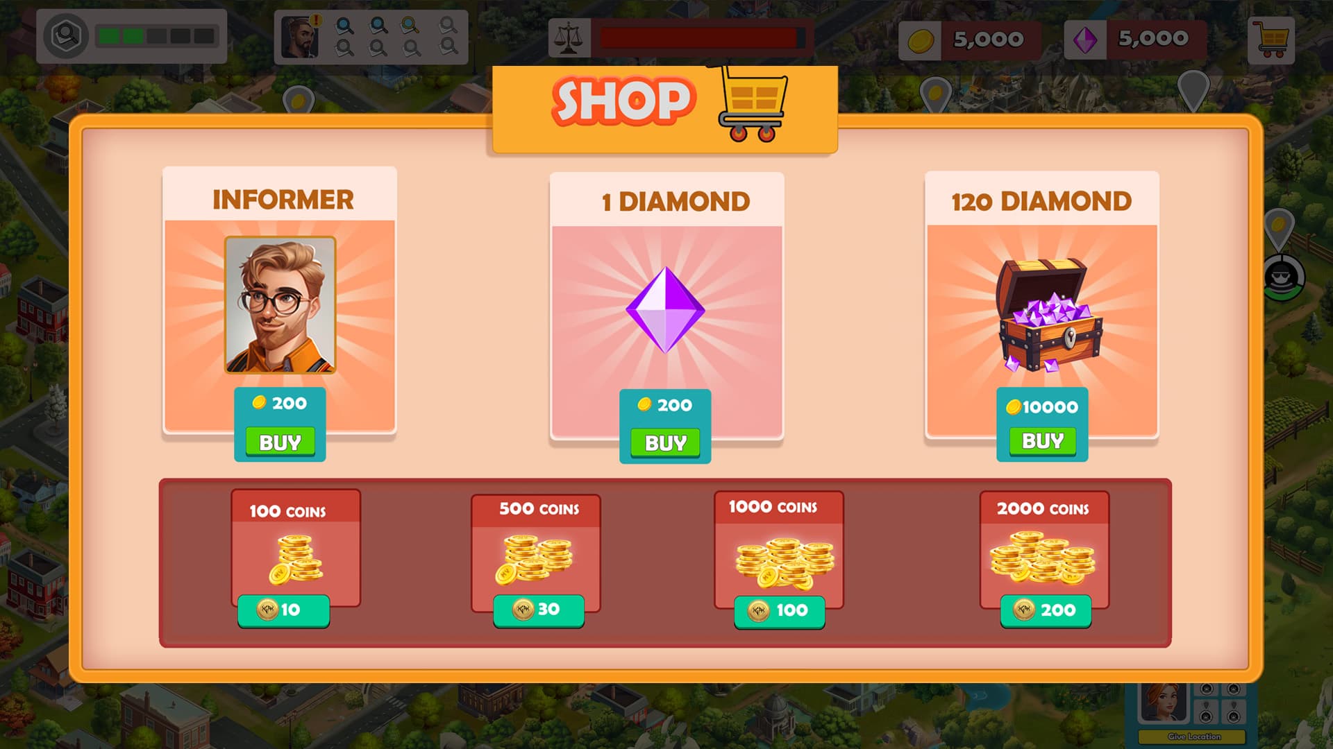 Mystery Ville Marketplace