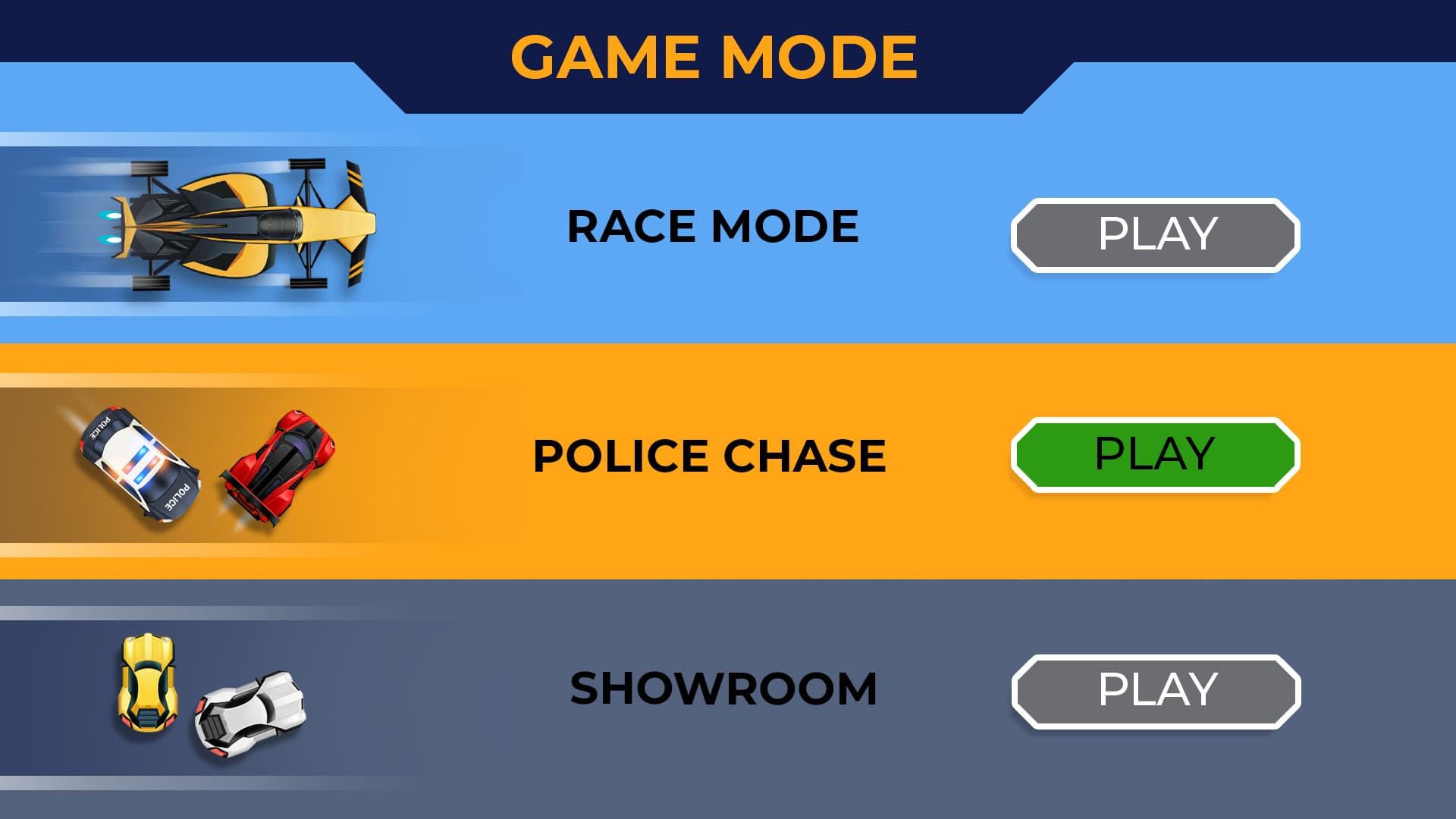 Game Menu Interface