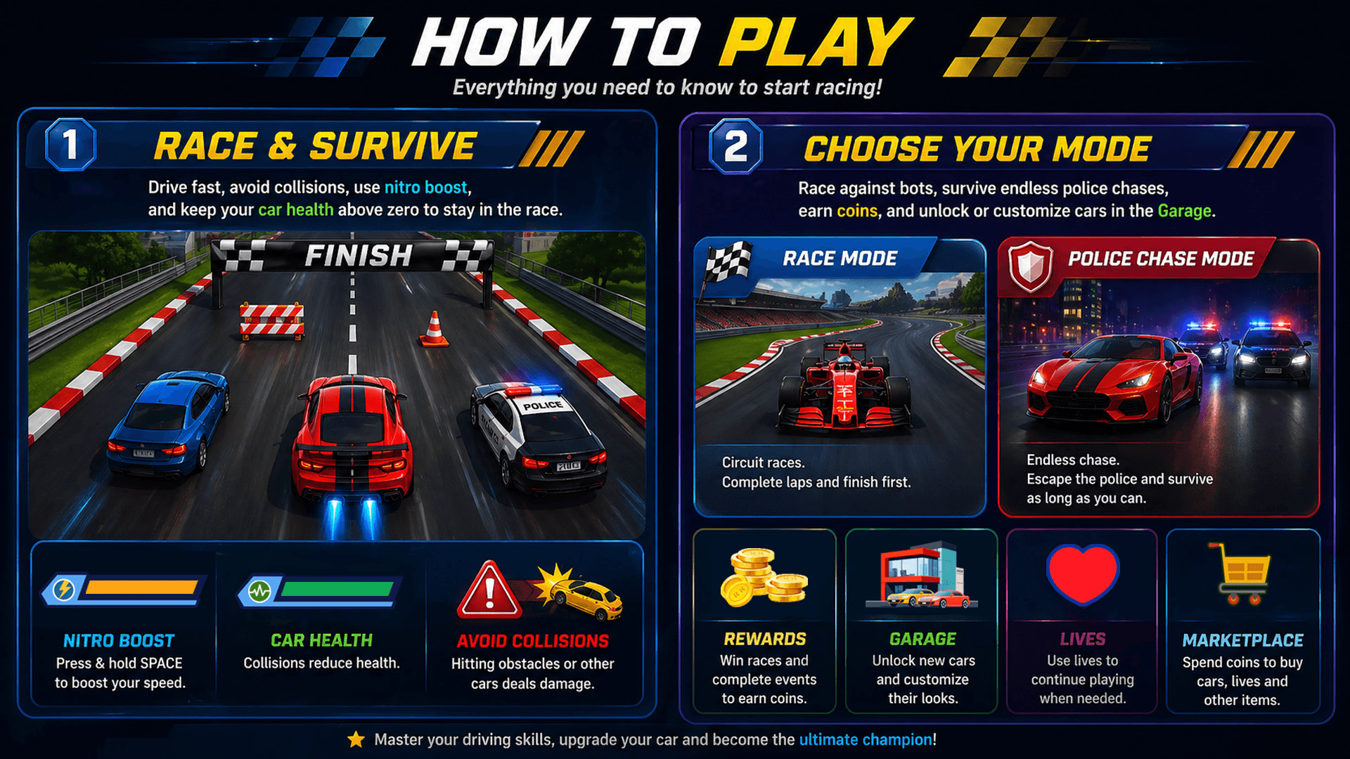 Rapid Racer How to Play